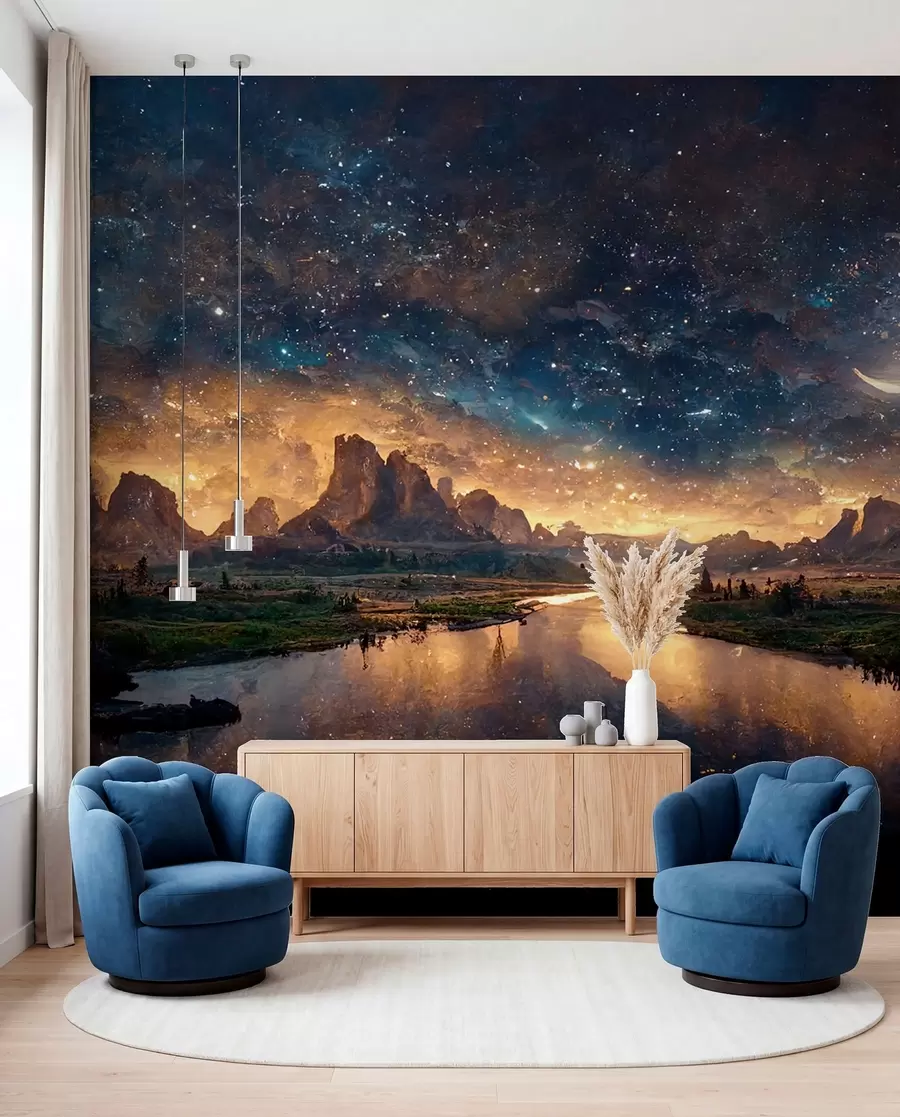 Papier peint Nuit magique dans un autre monde u79812