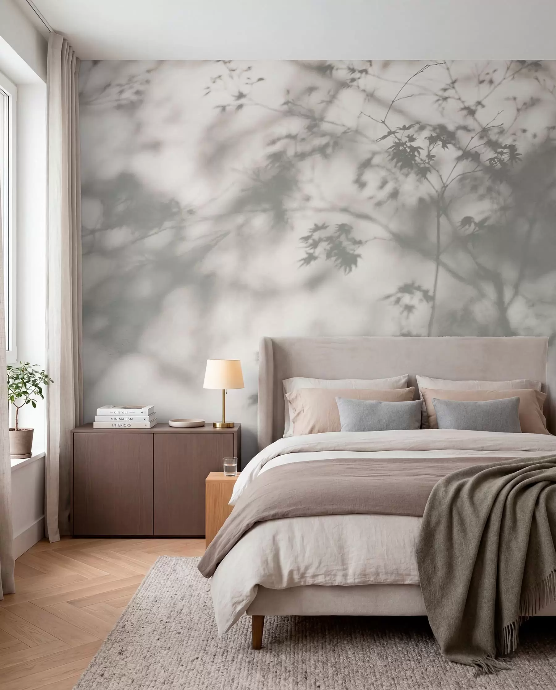Papier peint Ombres de branches au soleil u79829