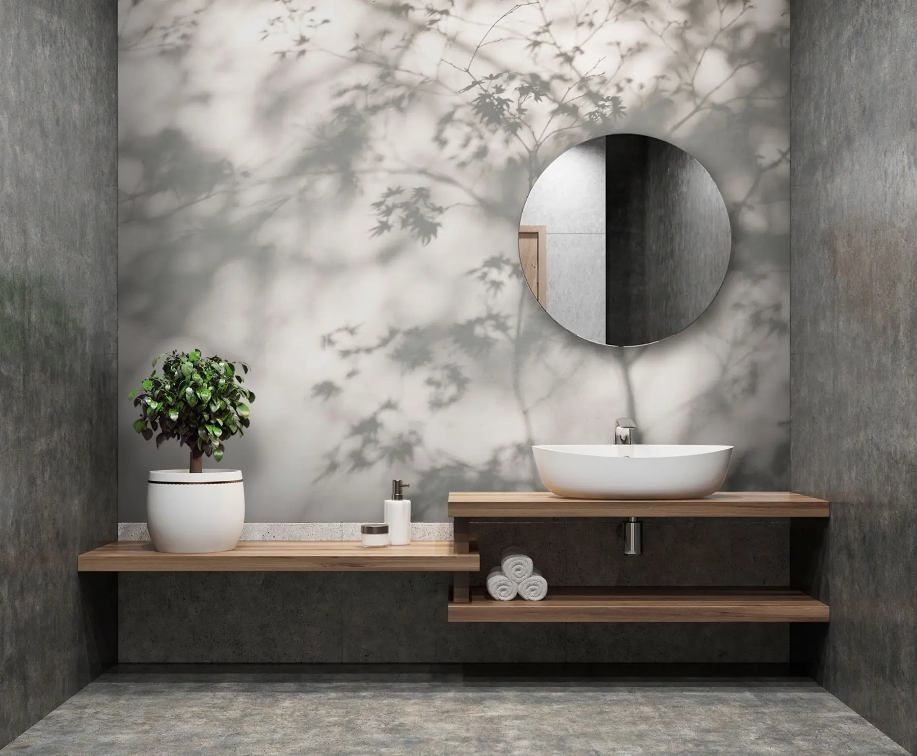Papier peint Ombre sur le mur u79829