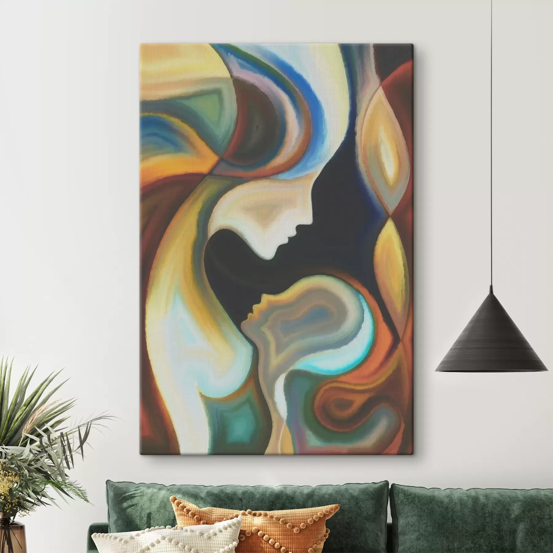 Papier peint Abstraction - mère et enfant s00034