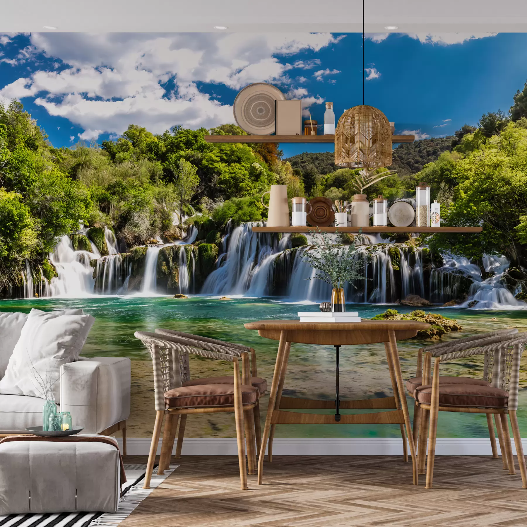 Papier peint Eau, nuage et ciel u55775