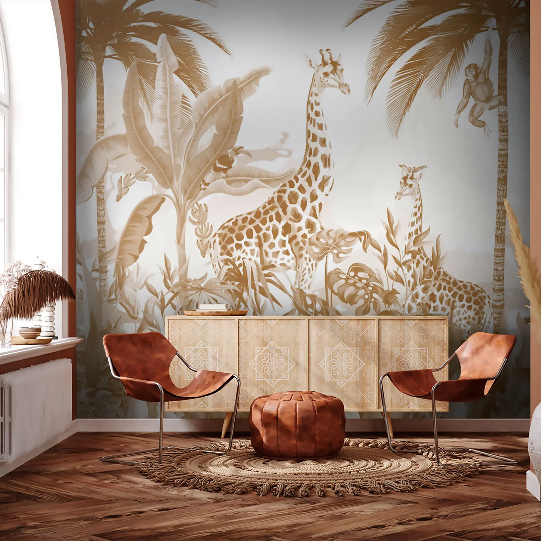Papier peint Art monochrome Safari u73542