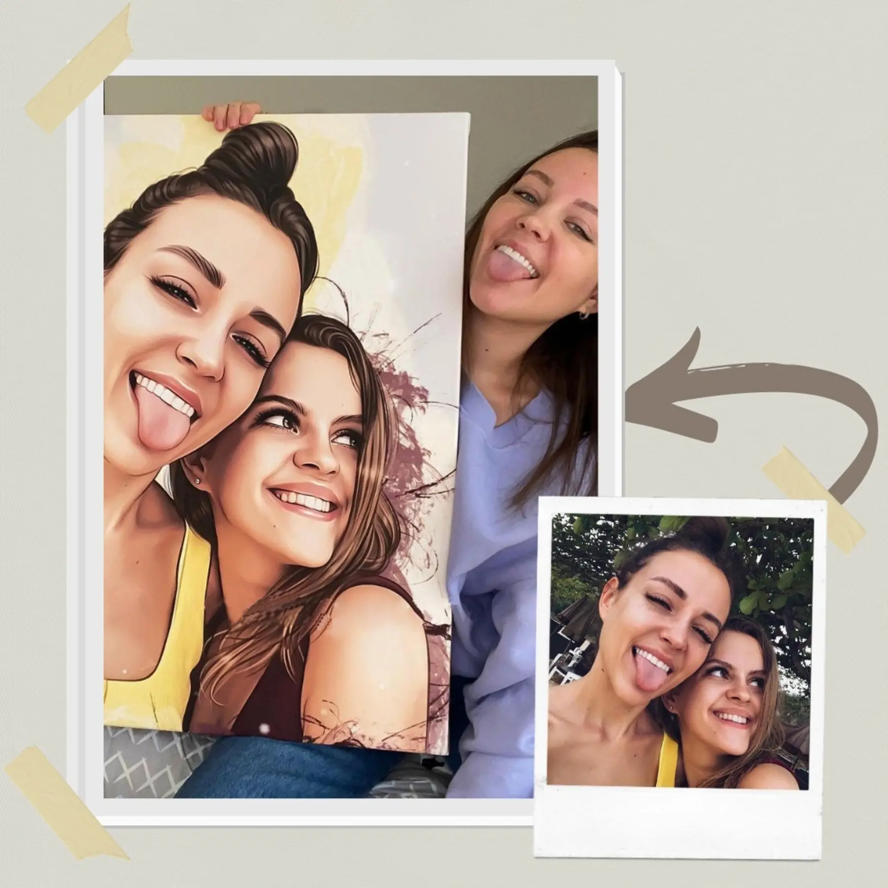 Tableau Sourire, tête et sourcil s15714