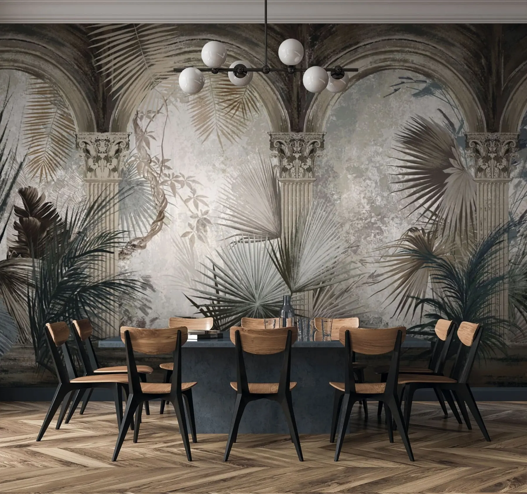 Papier peint Arches classiques dans la jungle u73798