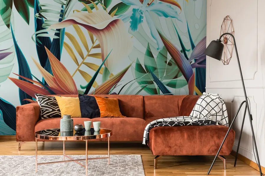 Papier peint Tropiques colorés u73959