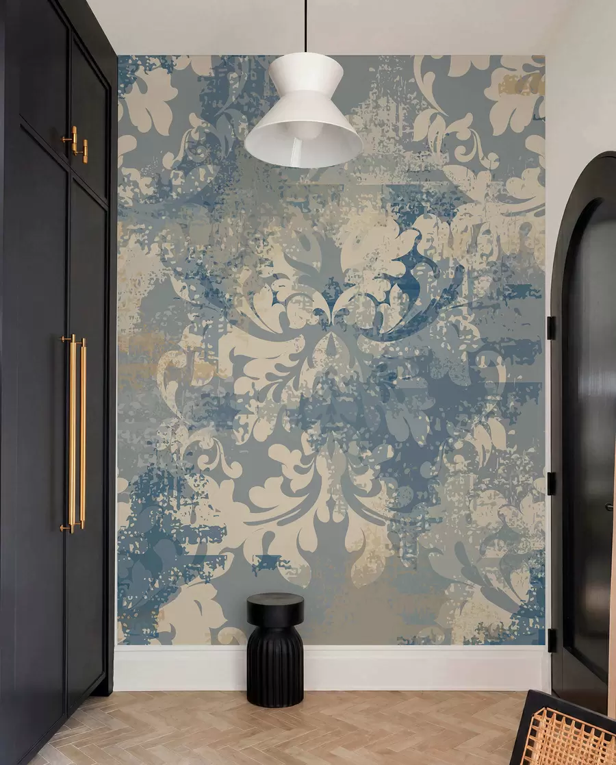 Papier peint Fresque baroque sur mur grunge u93581