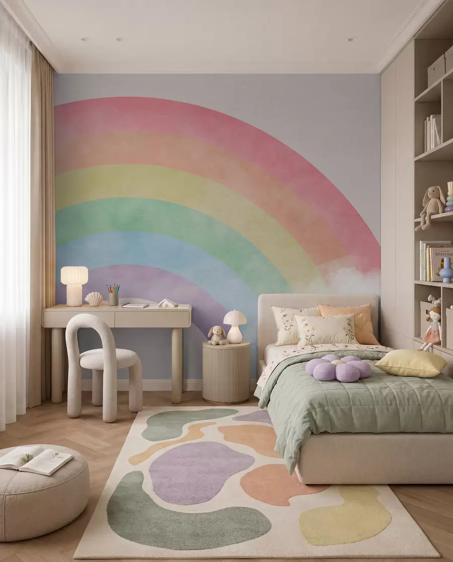 Papier peint Arc pastel dans les nuages u93619