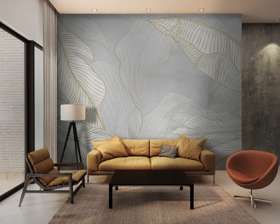 Papier peint Feuille, brindille e art u93319