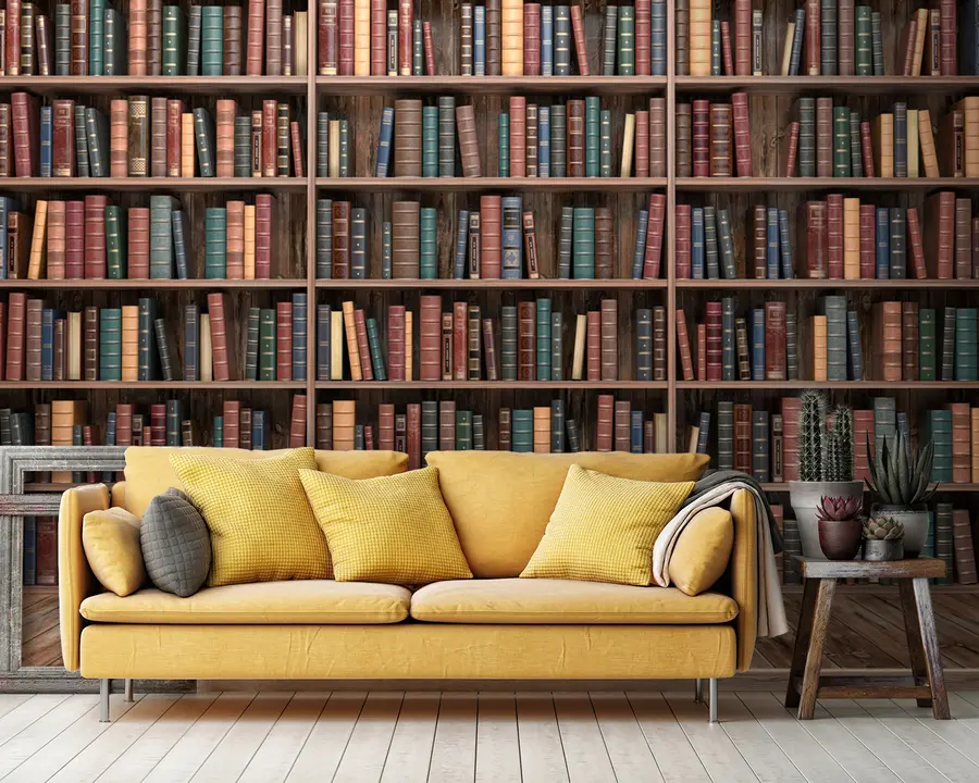 Papier peint Bibliothèque impressionnante u93501