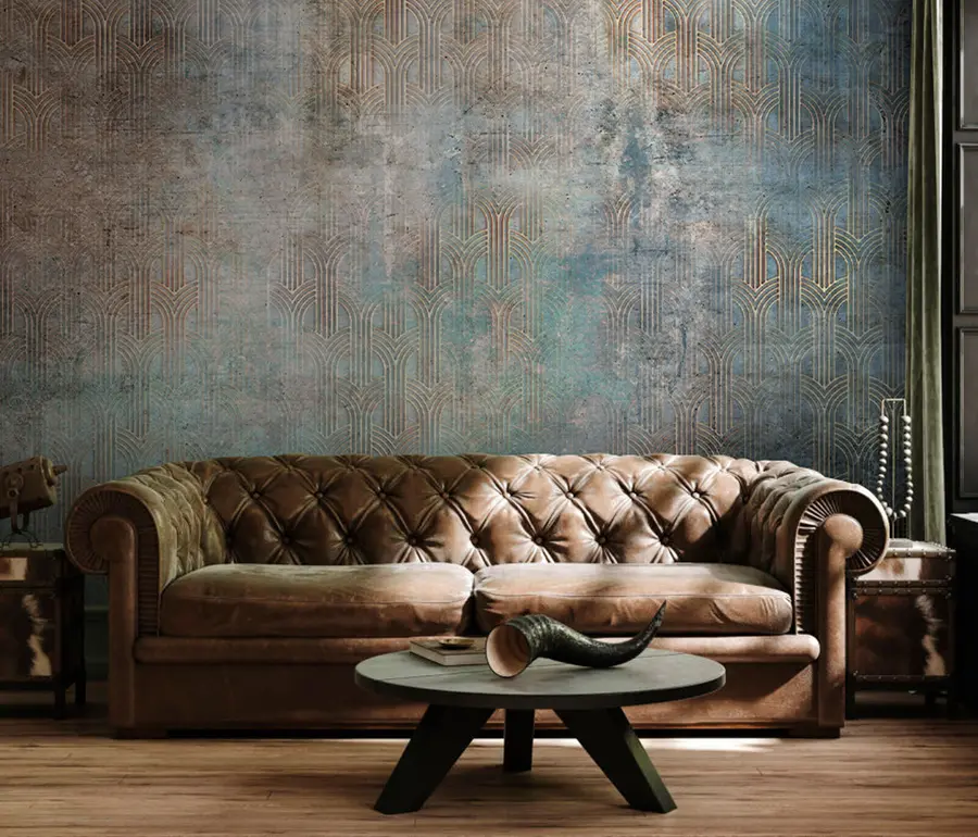 Papier peint Motif arqué sur le mur de grunge u73973