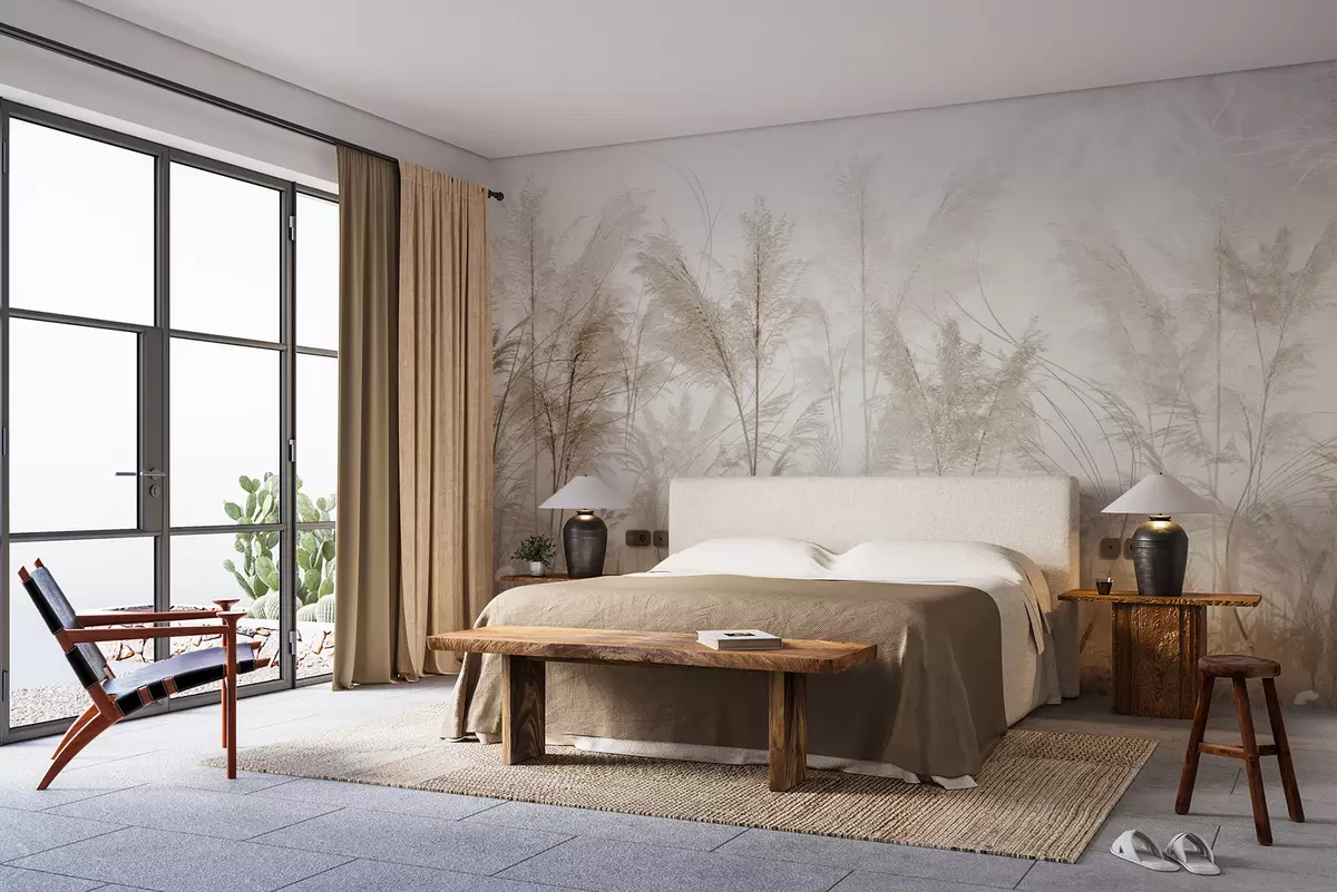 Papier peint Branches dans le style brouillard boho u73981