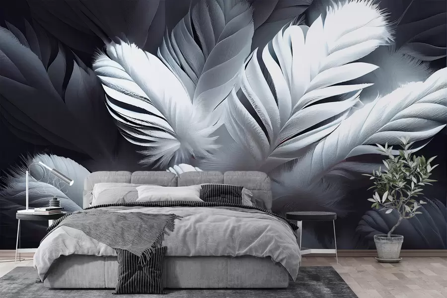 Papier peint Plumes brillantes u73689