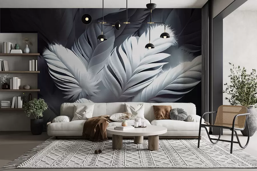 Papier peint Plumes brillantes u73689