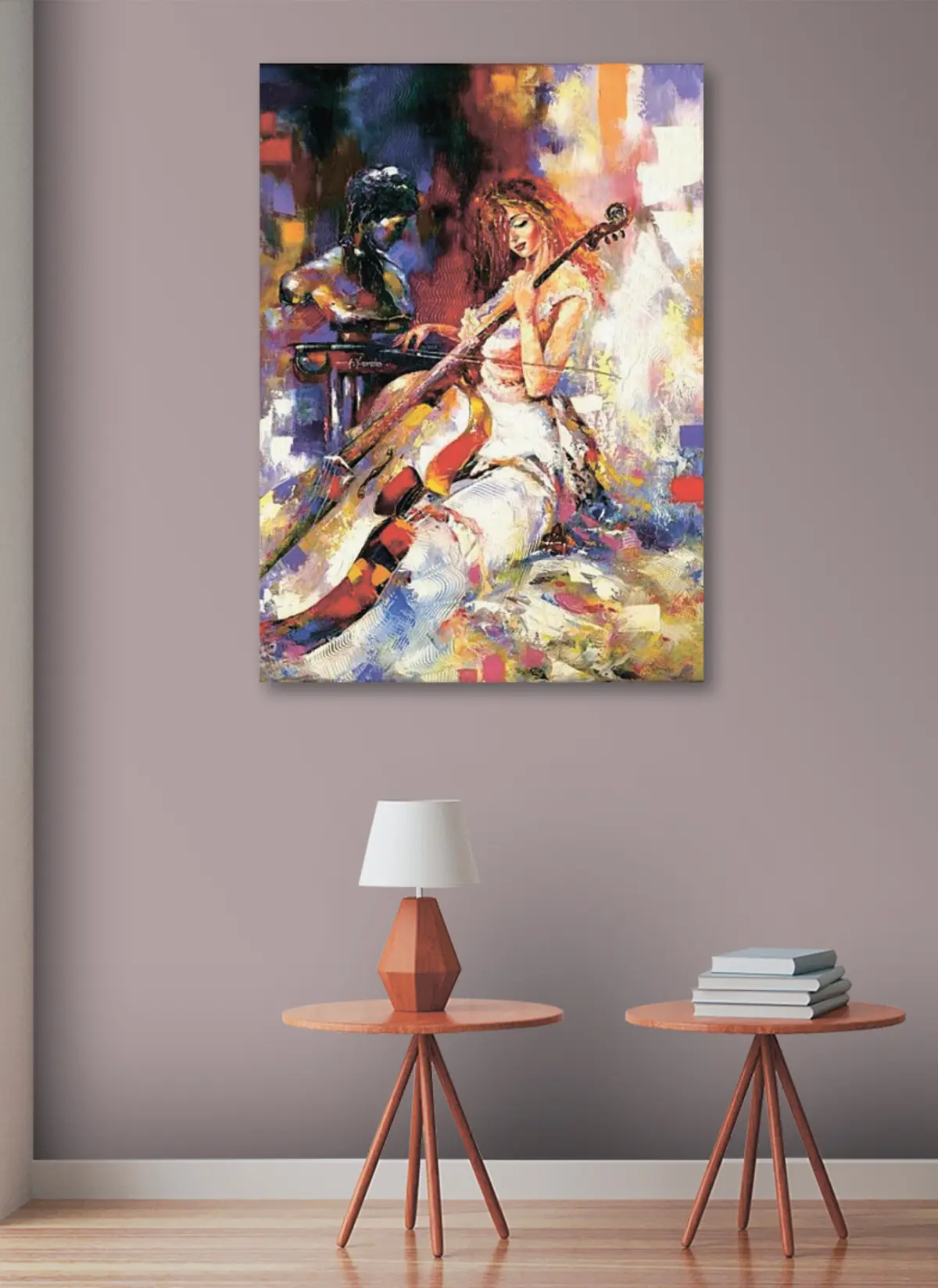Tableau Peinture Peinture D art Et Instrument De Musique Nr S16795 