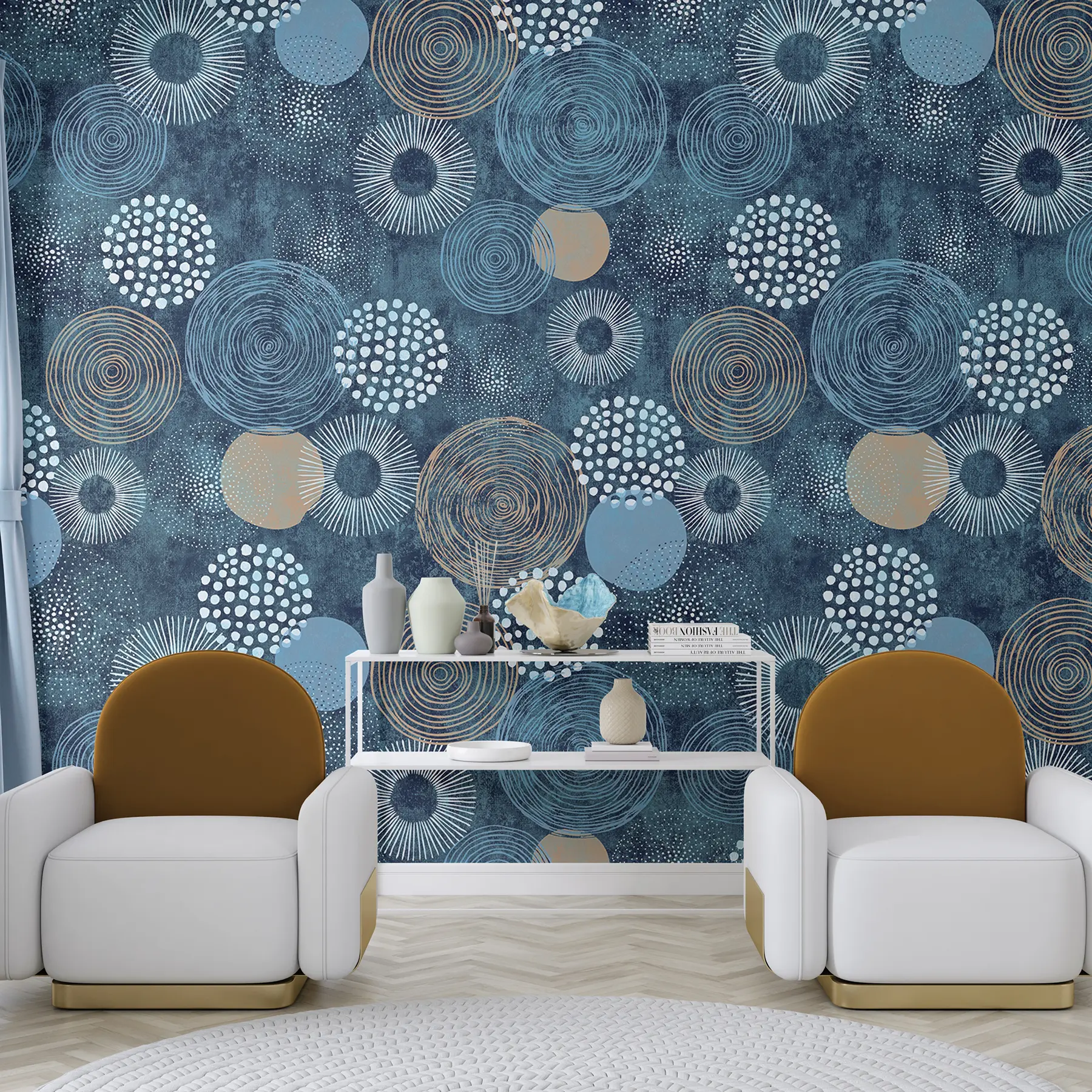 Papier peint Textile, art et police u59376
