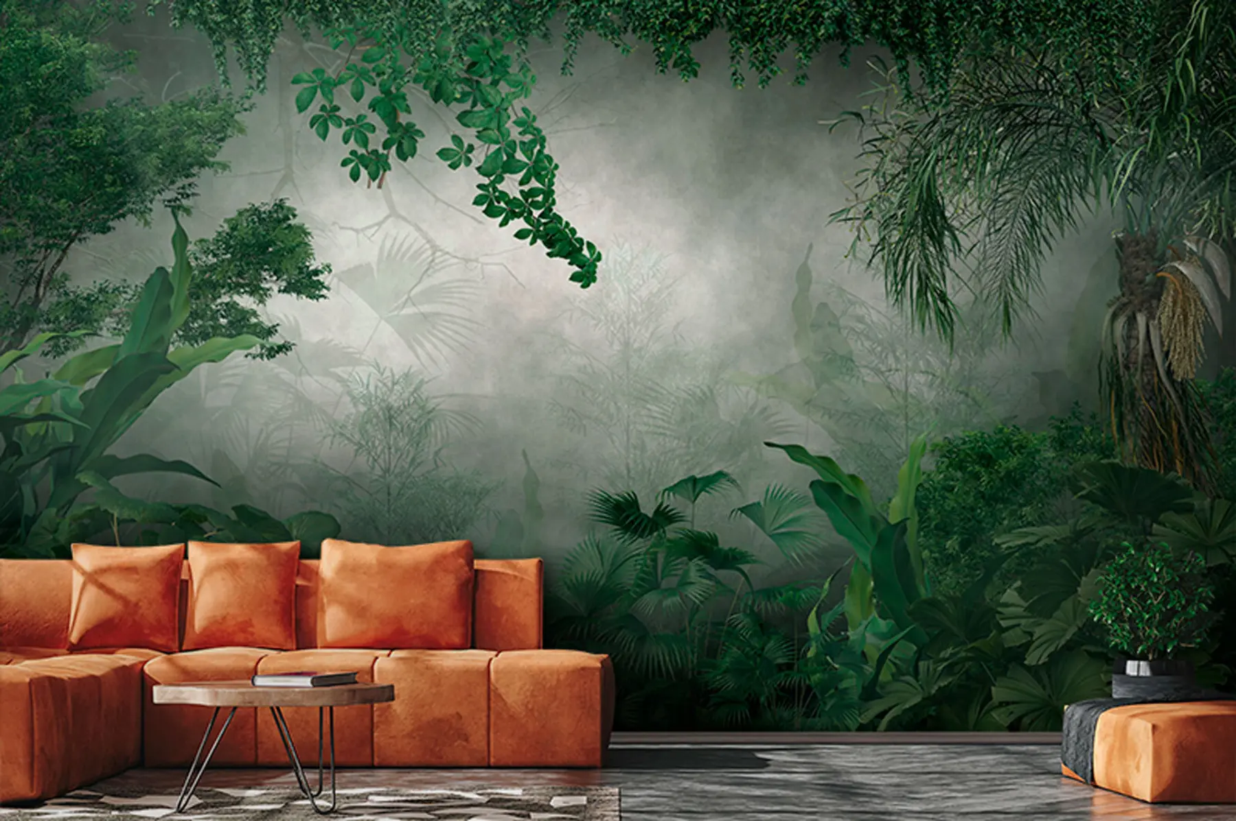 Papier peint Jungle mystérieuse u74409