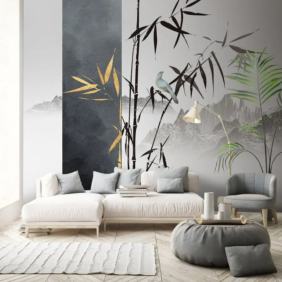 Papier peint Oiseau sur une branche u93849