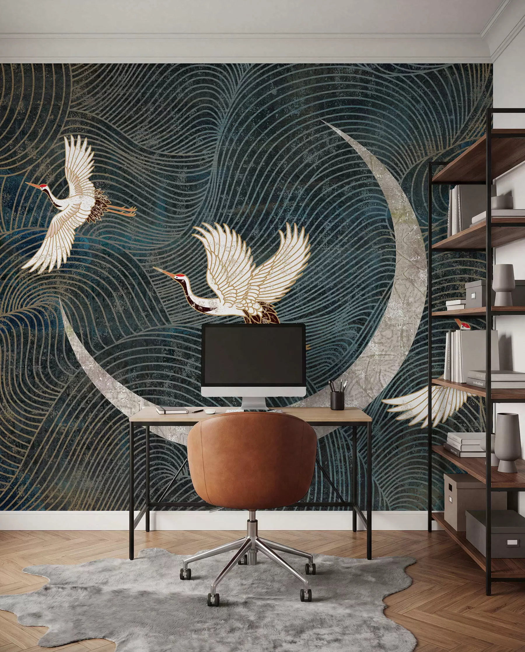 Papier peint Oiseau, nature et verdure u59573