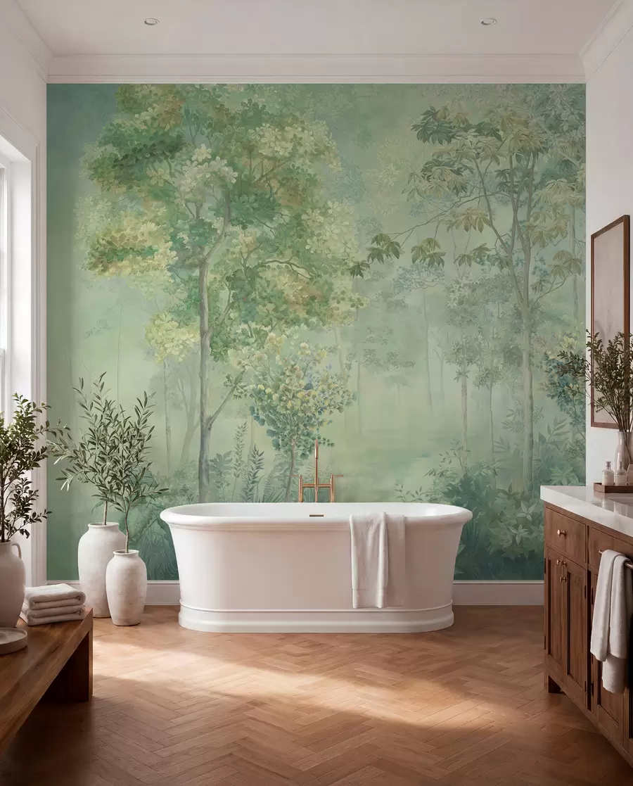 Papier peint Esquisse de forêt — Mousse u78448v1