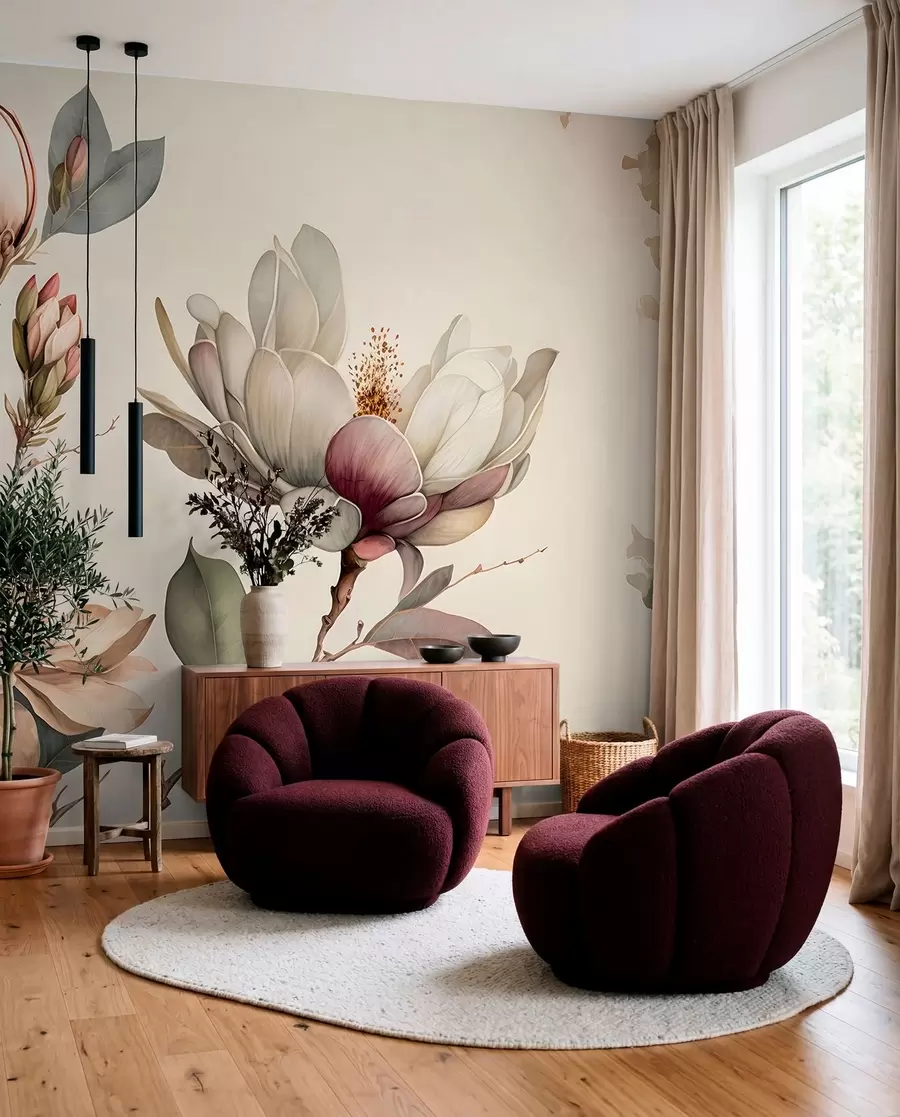 Papier peint Illustration de Magnolia u93020