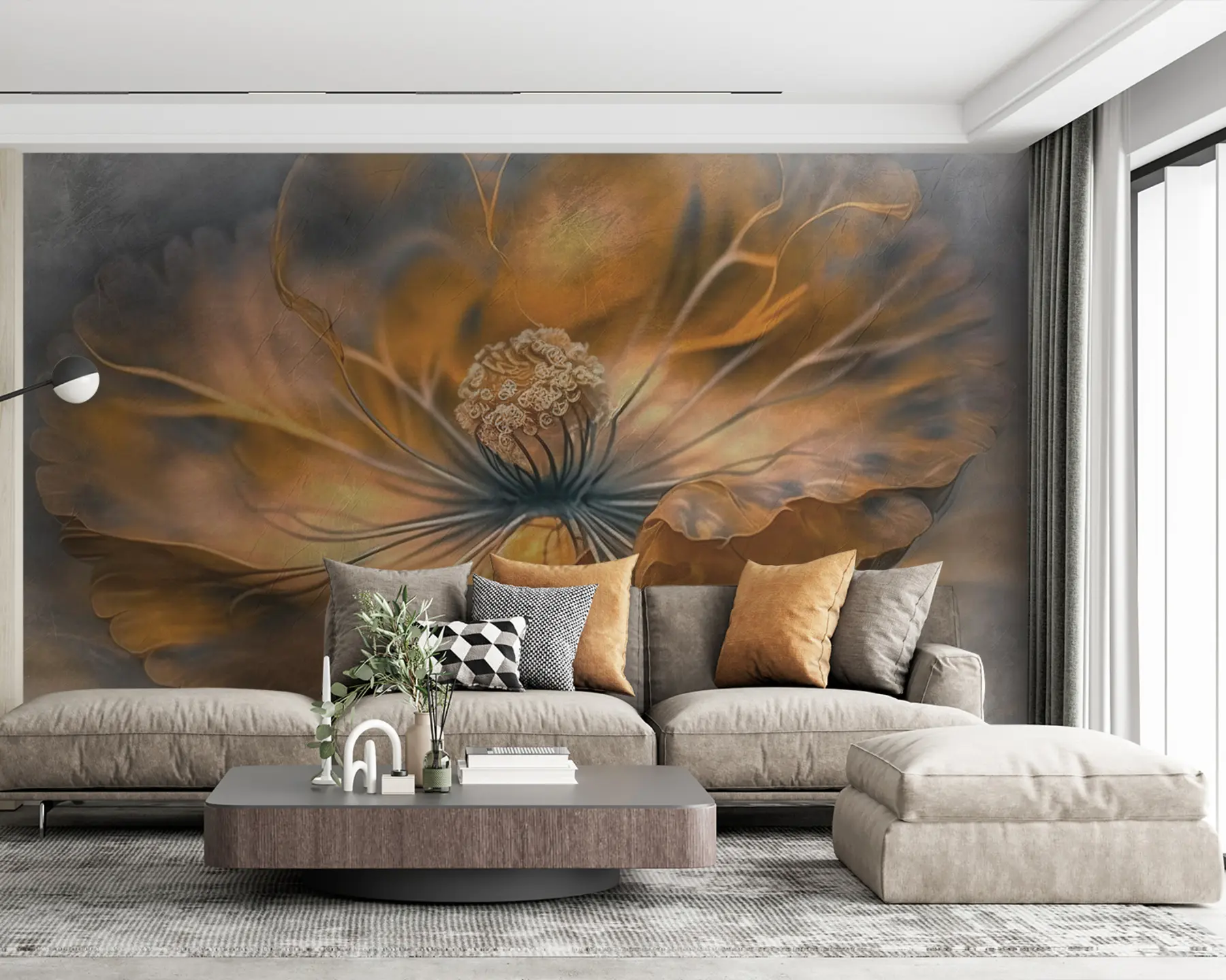 Papier peint Grande fleur u93916