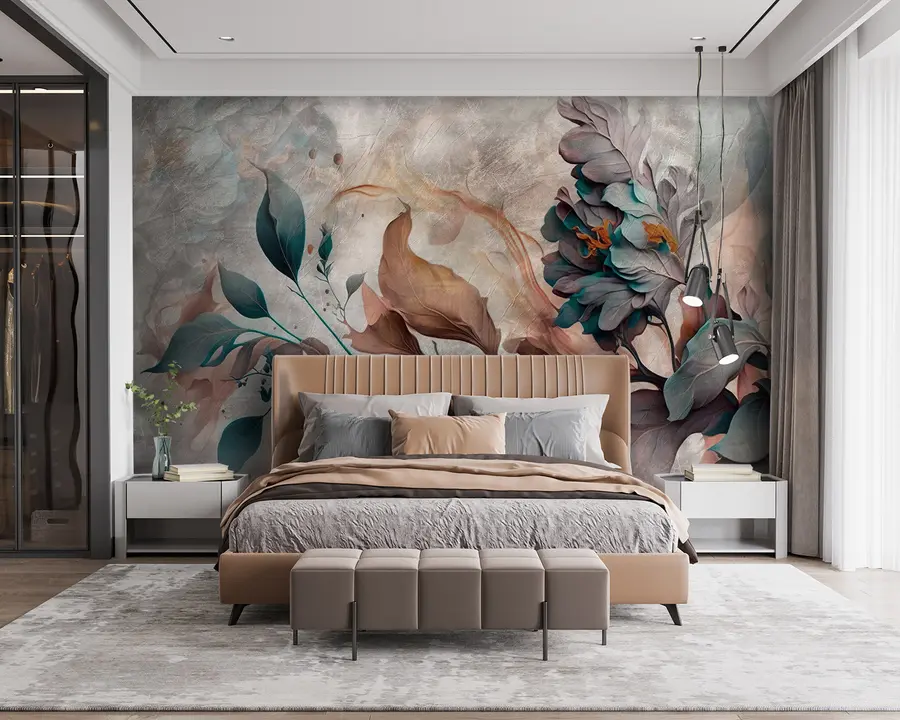 Papier peint Superbe branche des couleurs u93917