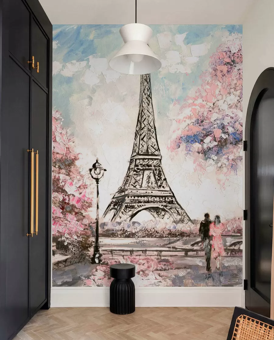 Papier peint Vue dans la rue de Paris u74631