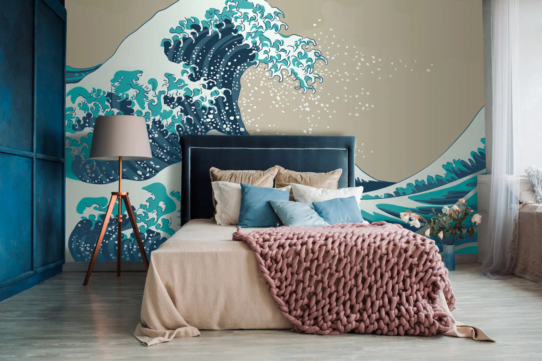 Papier peint Peintures murales de style japonais, peintures murales dans le style asiatique u74617