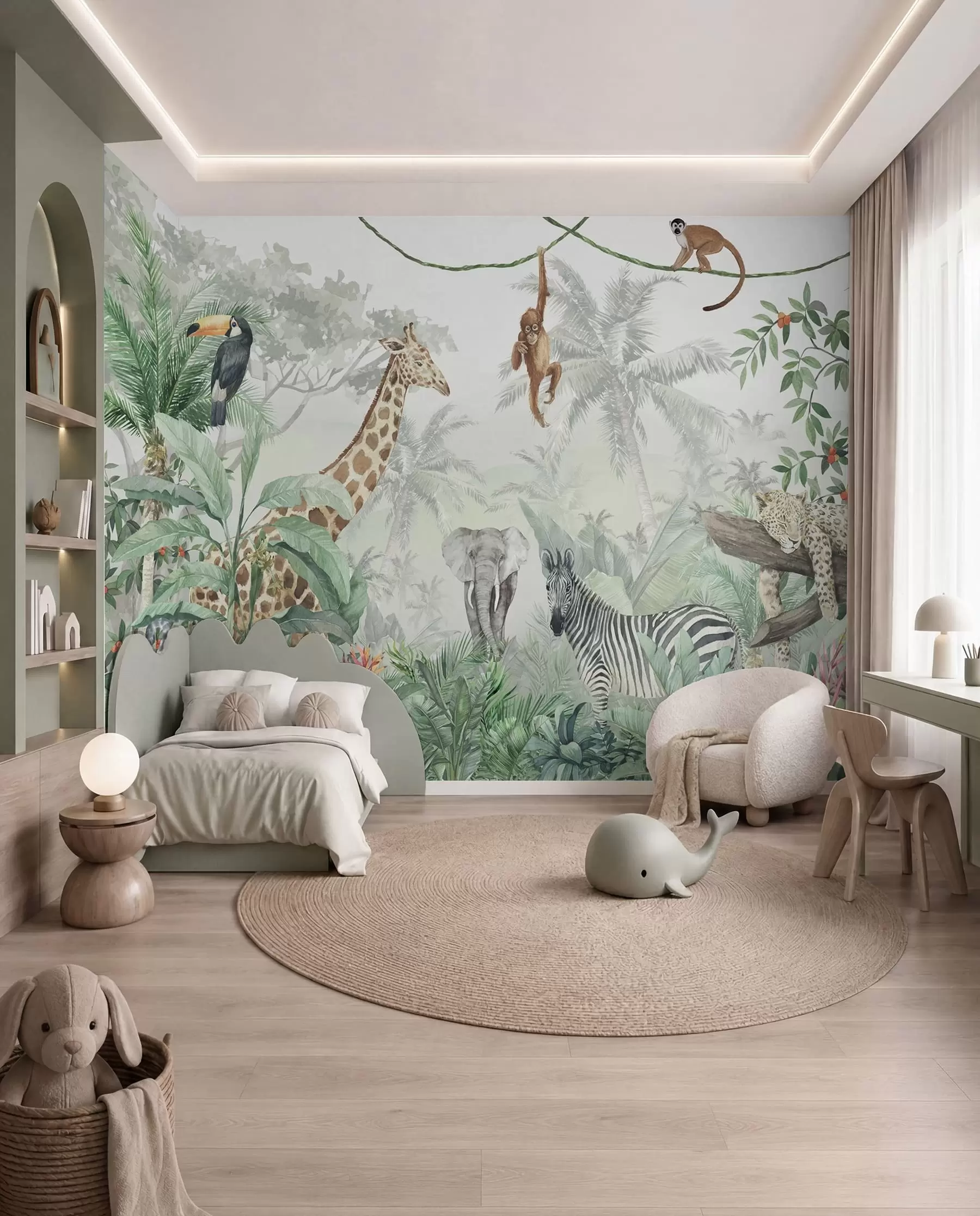 Papier peint Rencontre dans la jungle u74709