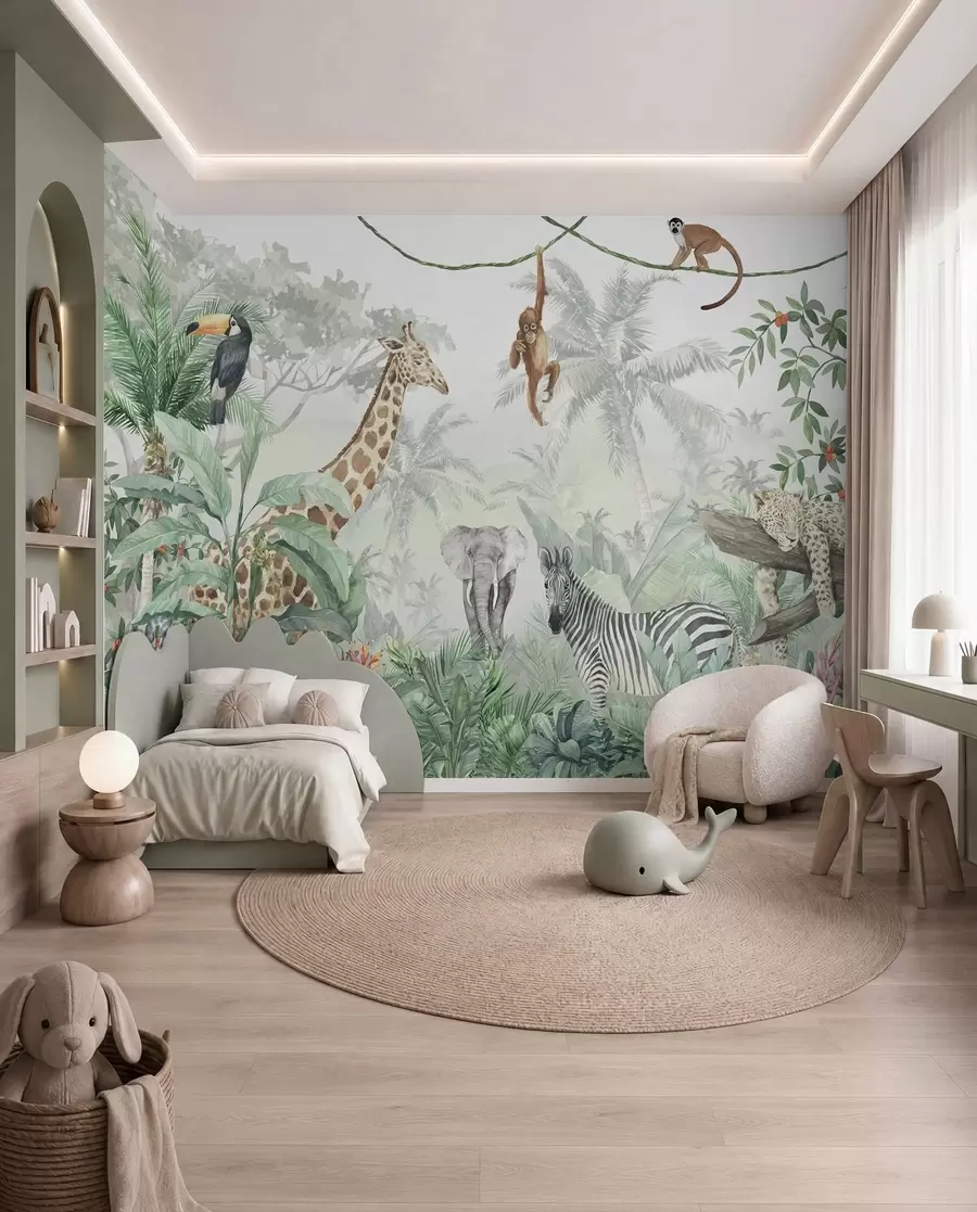Papier peint Rencontre dans la jungle u74709