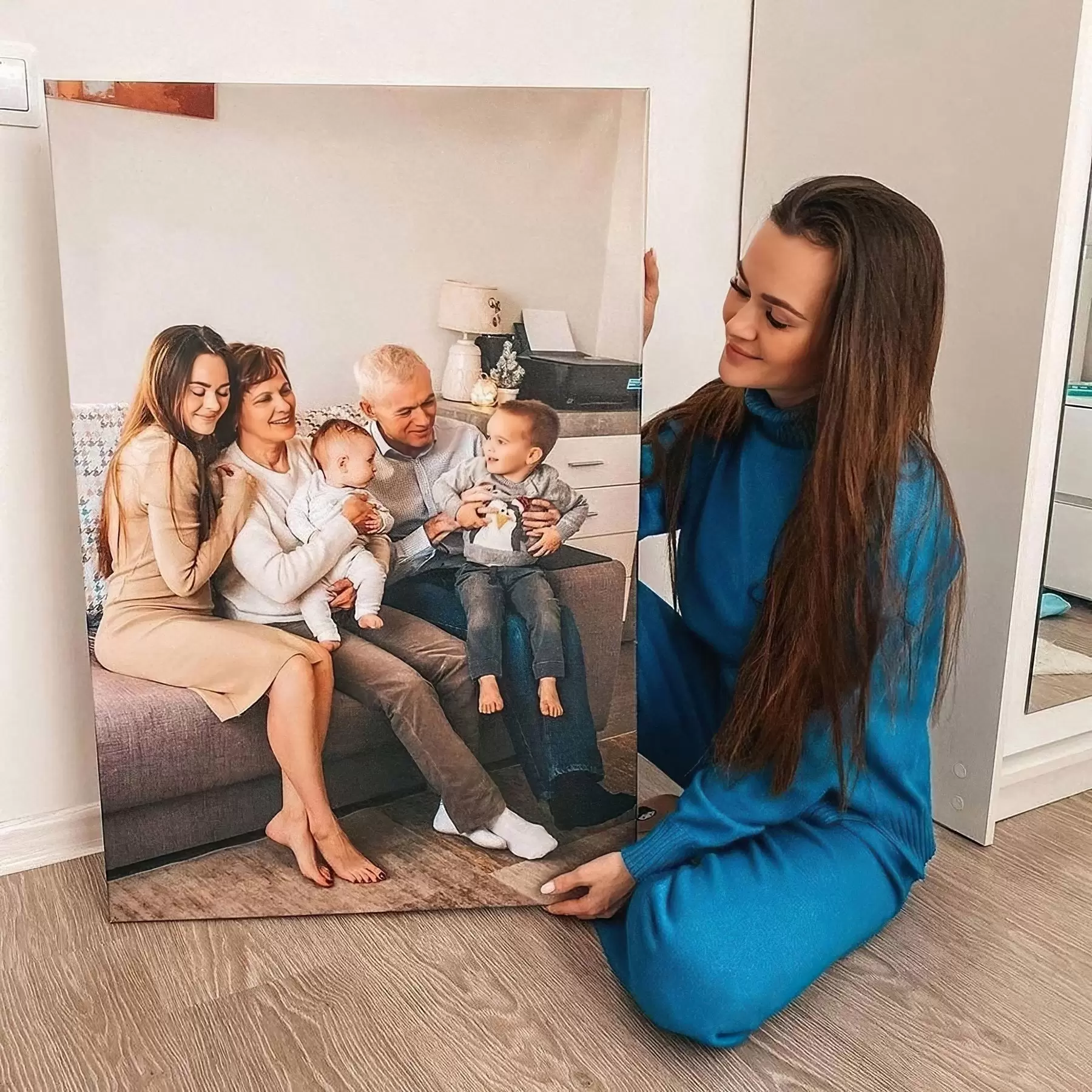 Tableau Peinture d'une photo sur toile s31862