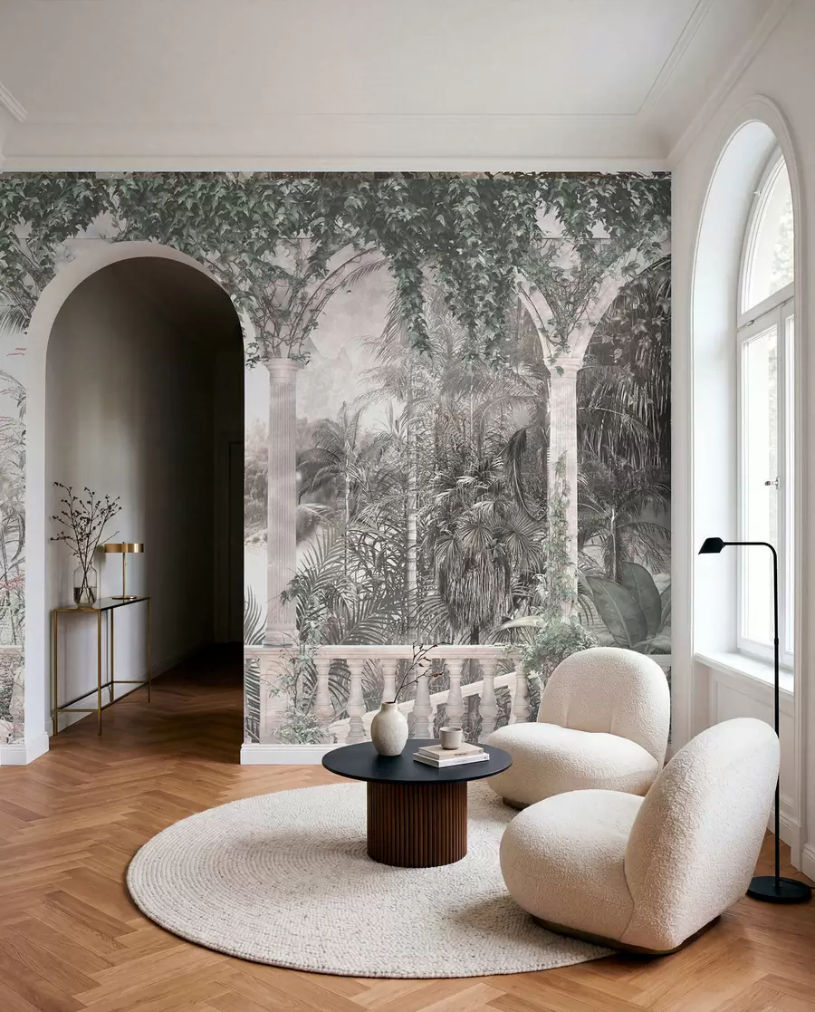 Papier peint Arches anciennes dans le jardin u94141