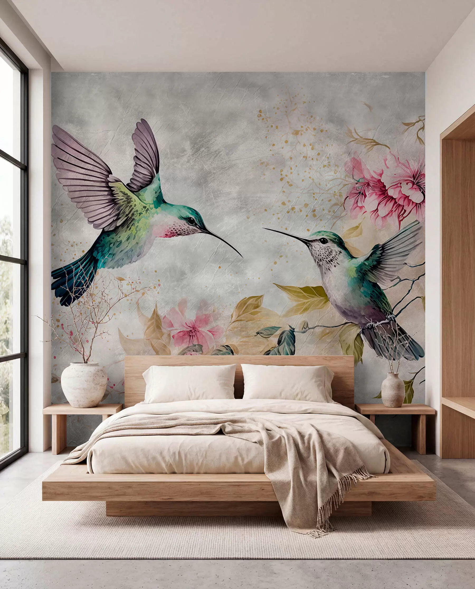 Papier peint Duo de colibris u93994