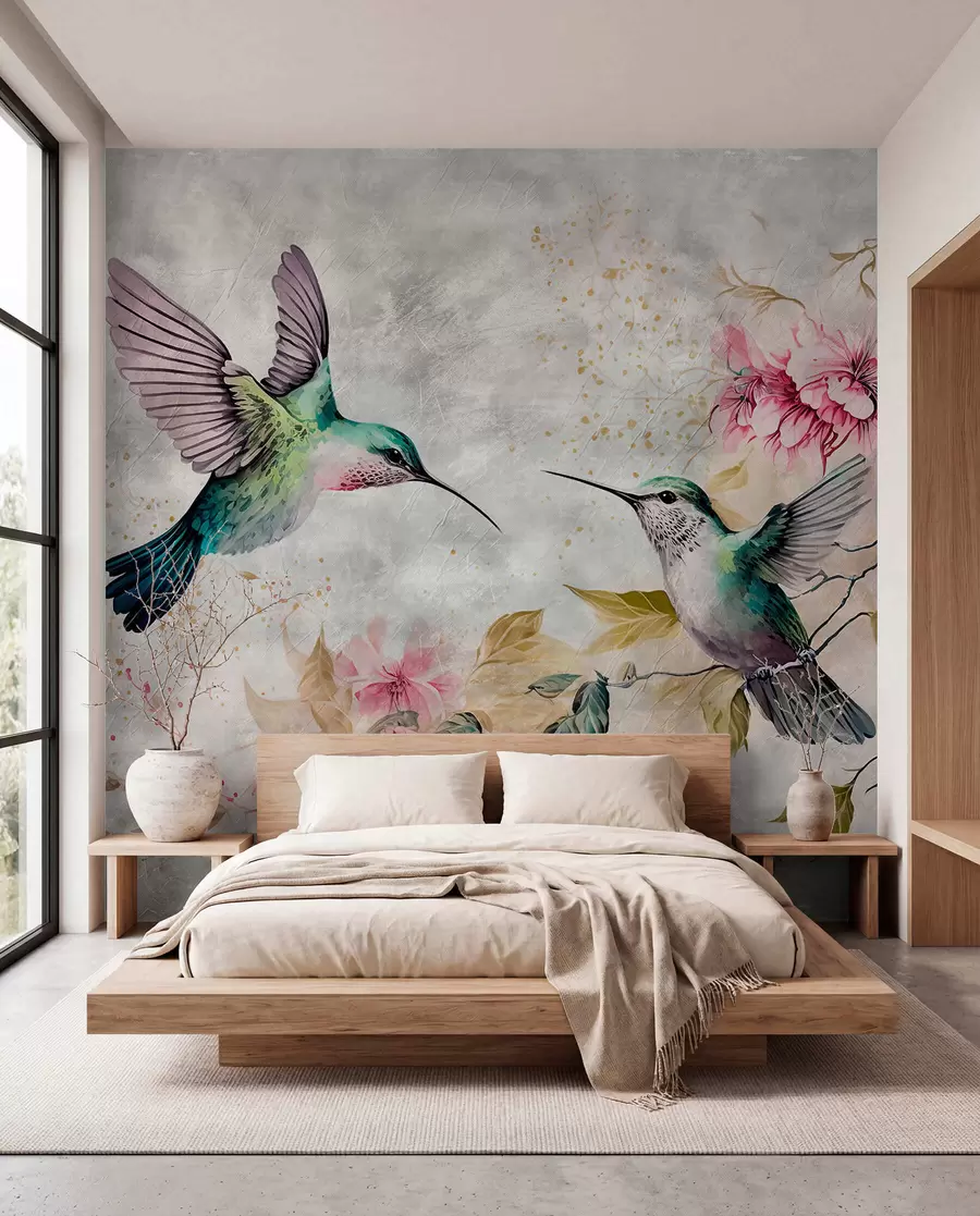Papier peint Duo de colibris u93994