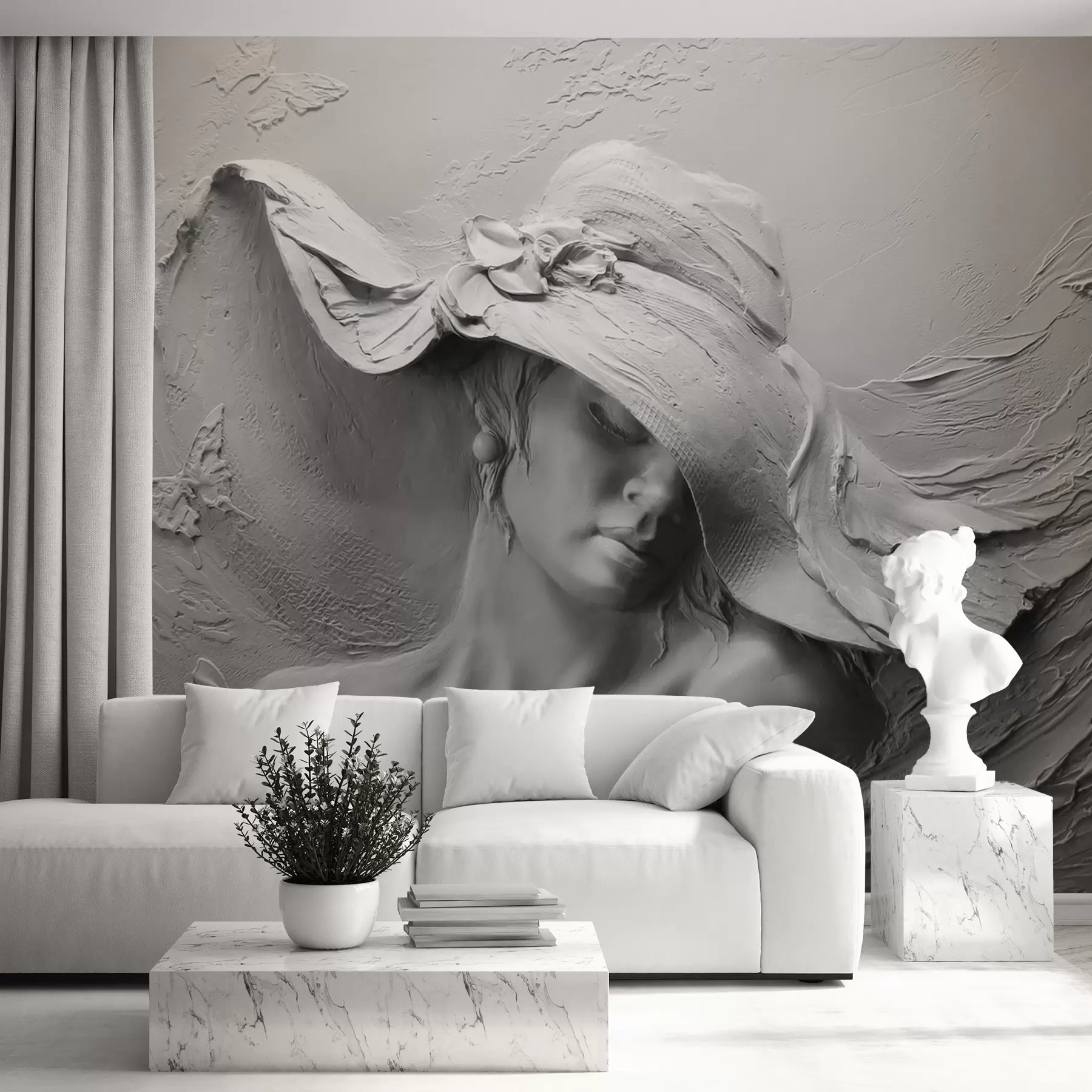 Tableau Femme au chapeau 3D u62592