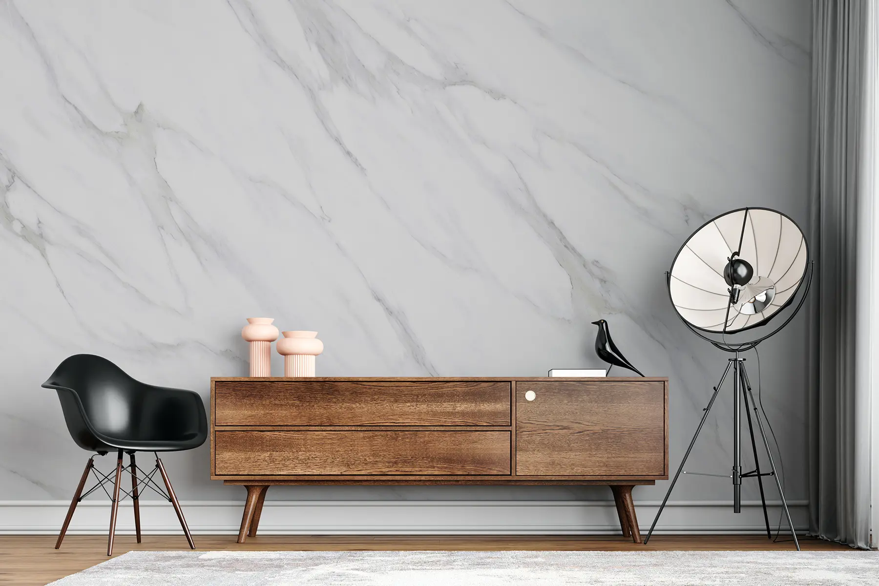 Papier peint marbre blanc u05021