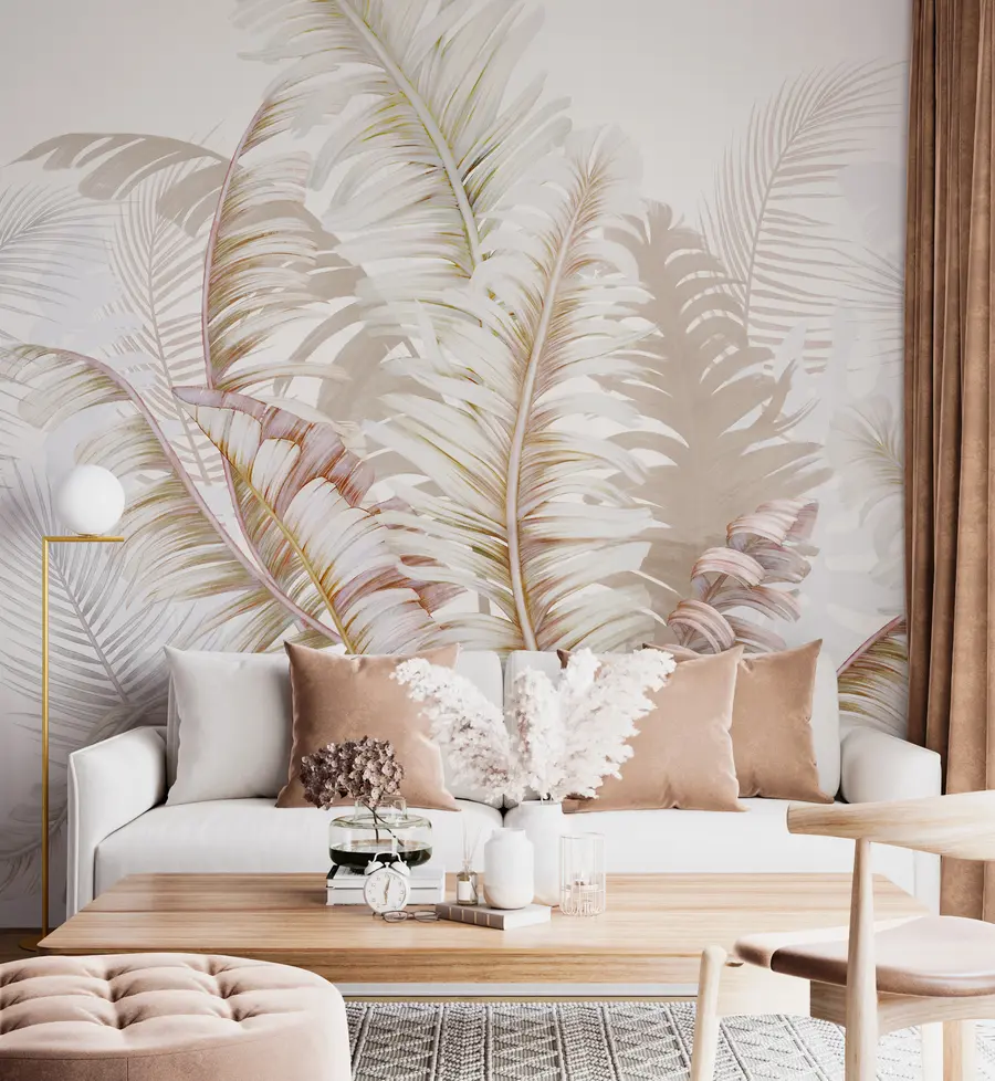 Papier peint feuilles tropicales u94469