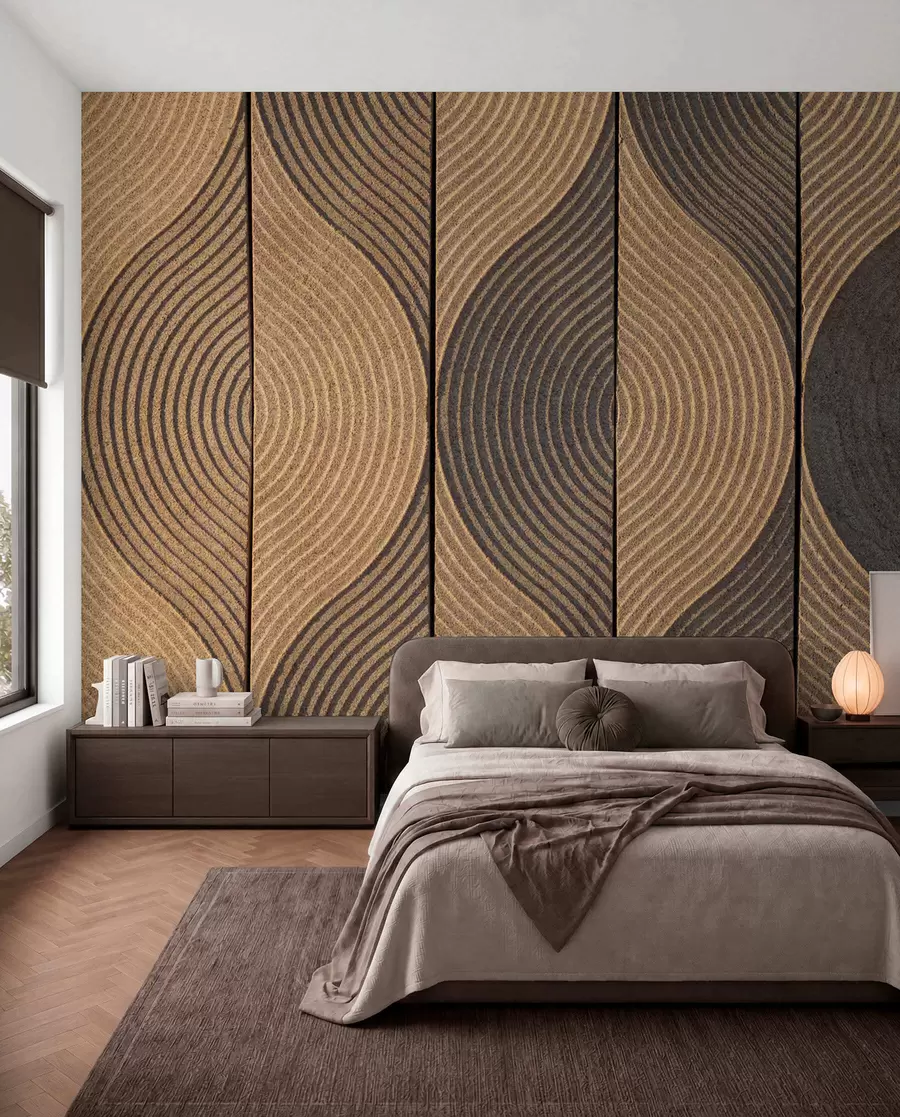 Papier peint Vagues dans un style oriental u75837