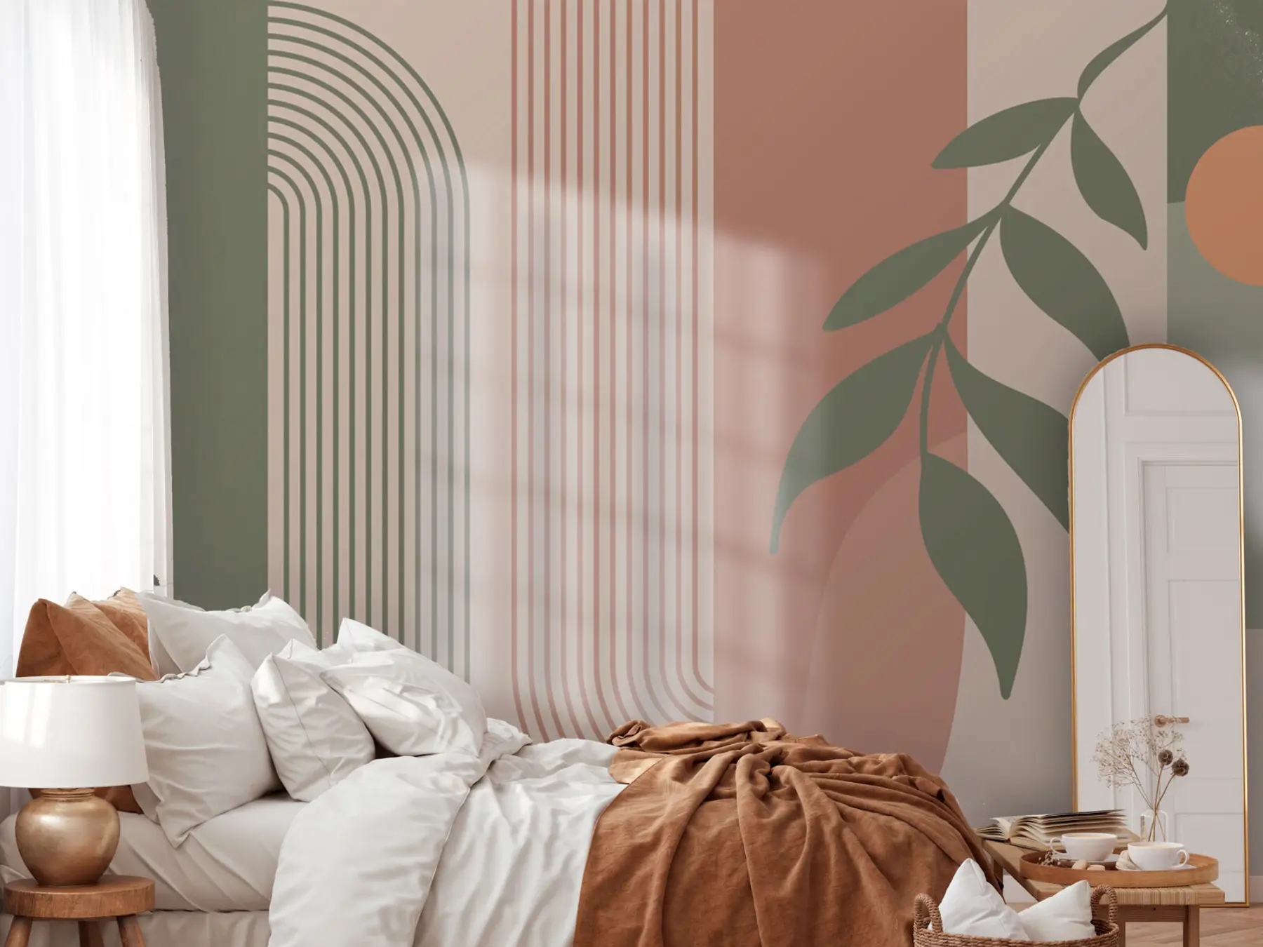 Papier peint Arches et éléments décoratifs de style bohème u94153