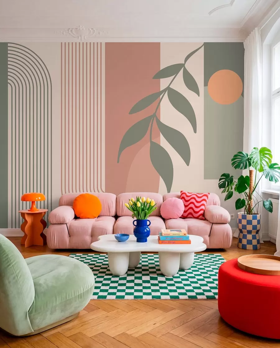 Papier peint Arches et éléments décoratifs de style bohème u94153