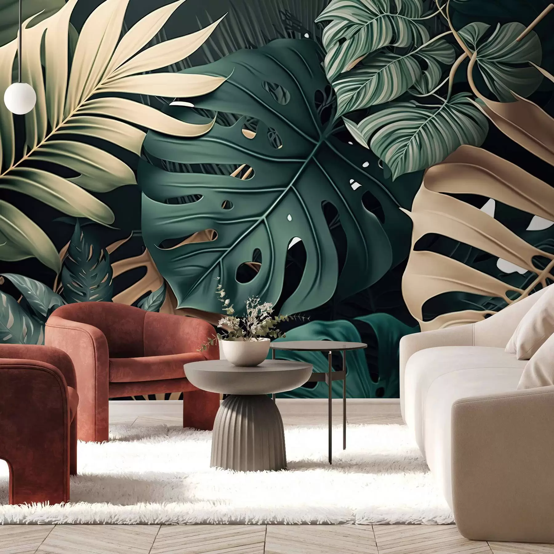 Papier peint Mélange tropical u75439