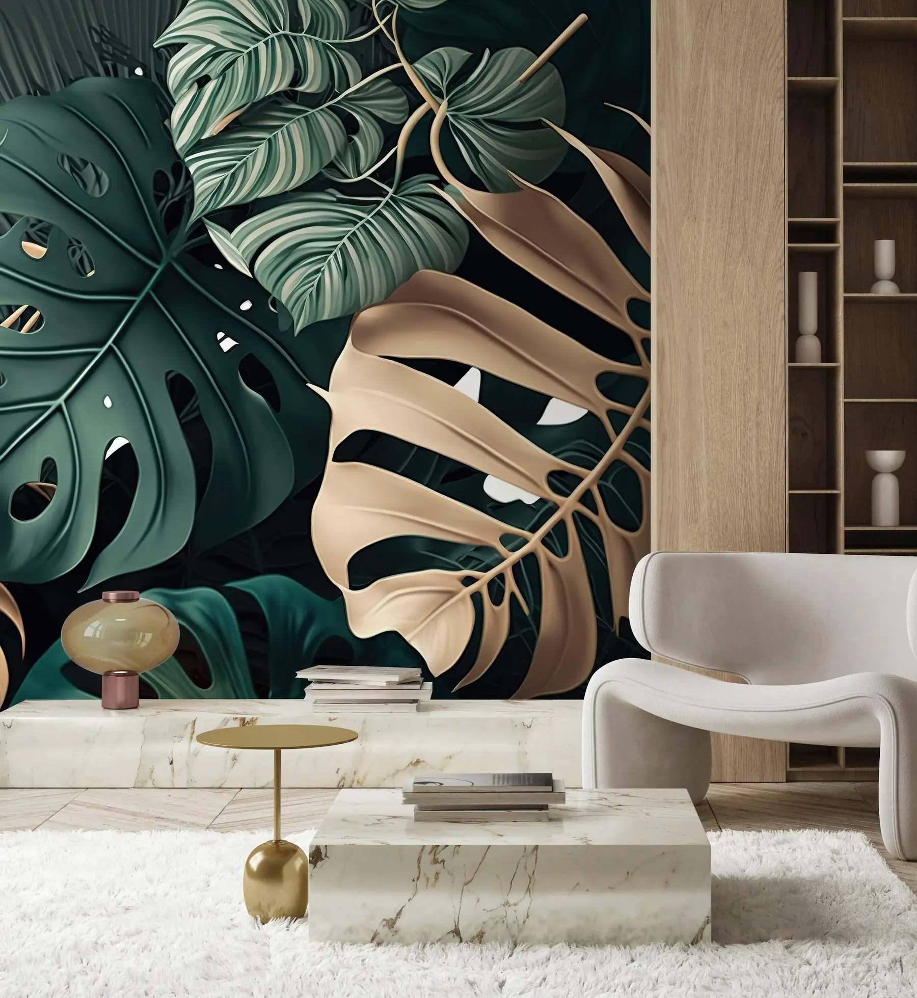 Papier peint Mélange tropical u75439