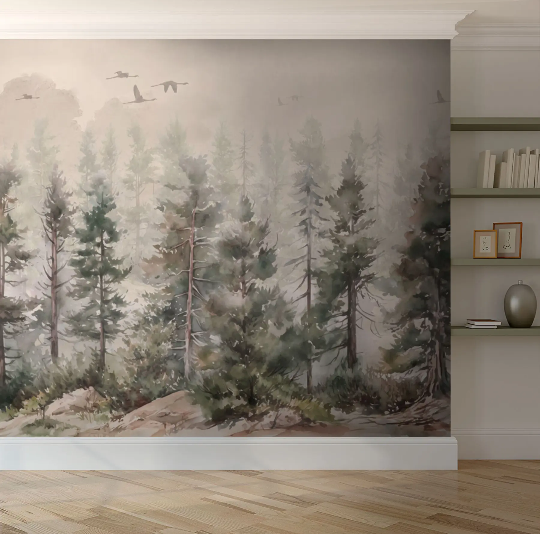 Papier peint forêt de pins u94848
