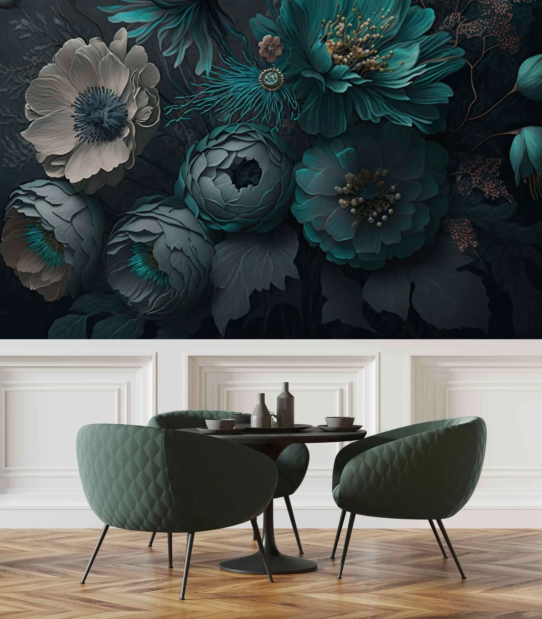 Papier peint fleurs du matin u75405