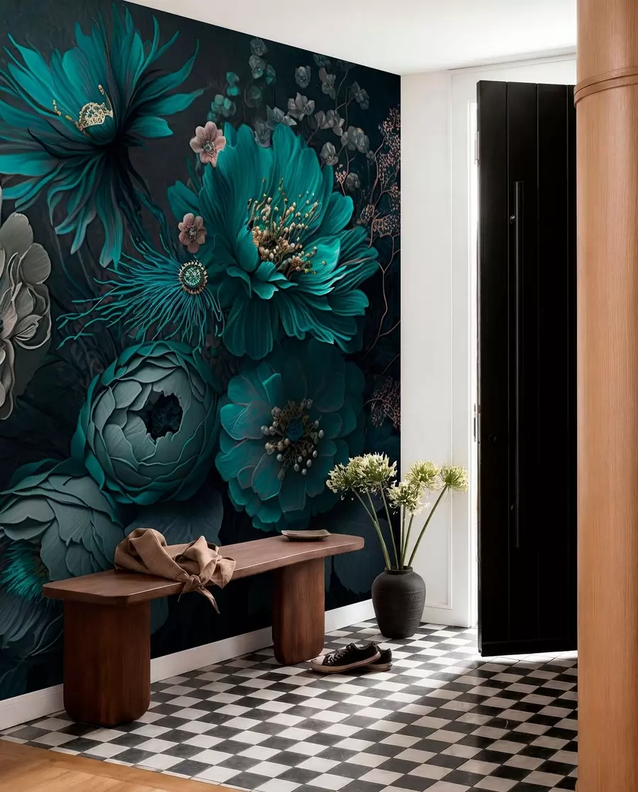 Papier peint fleurs du matin u75405