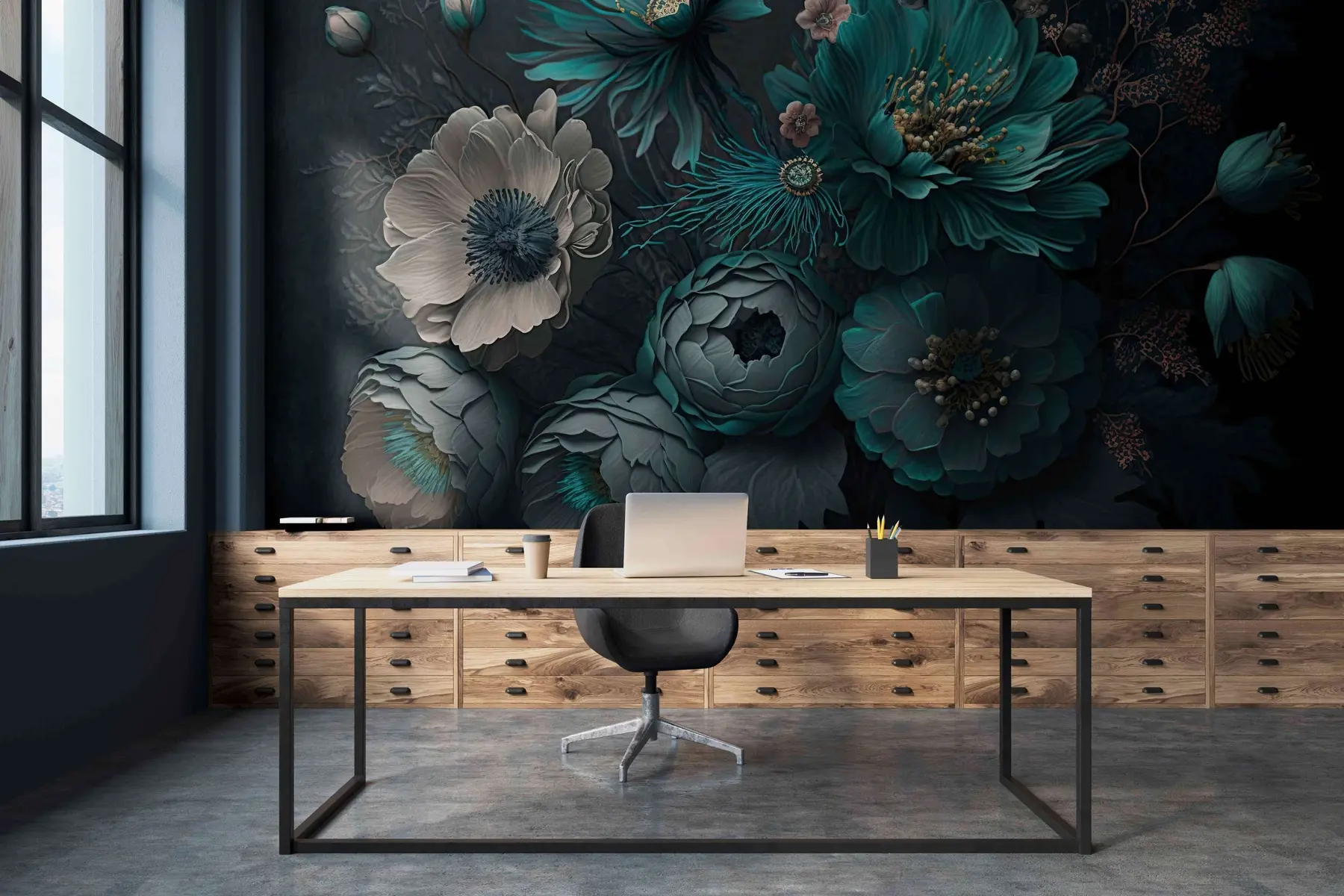 Papier peint fleurs du matin u75405