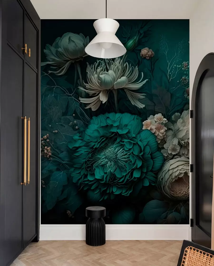 Papier peint nuit de fleurs u75402