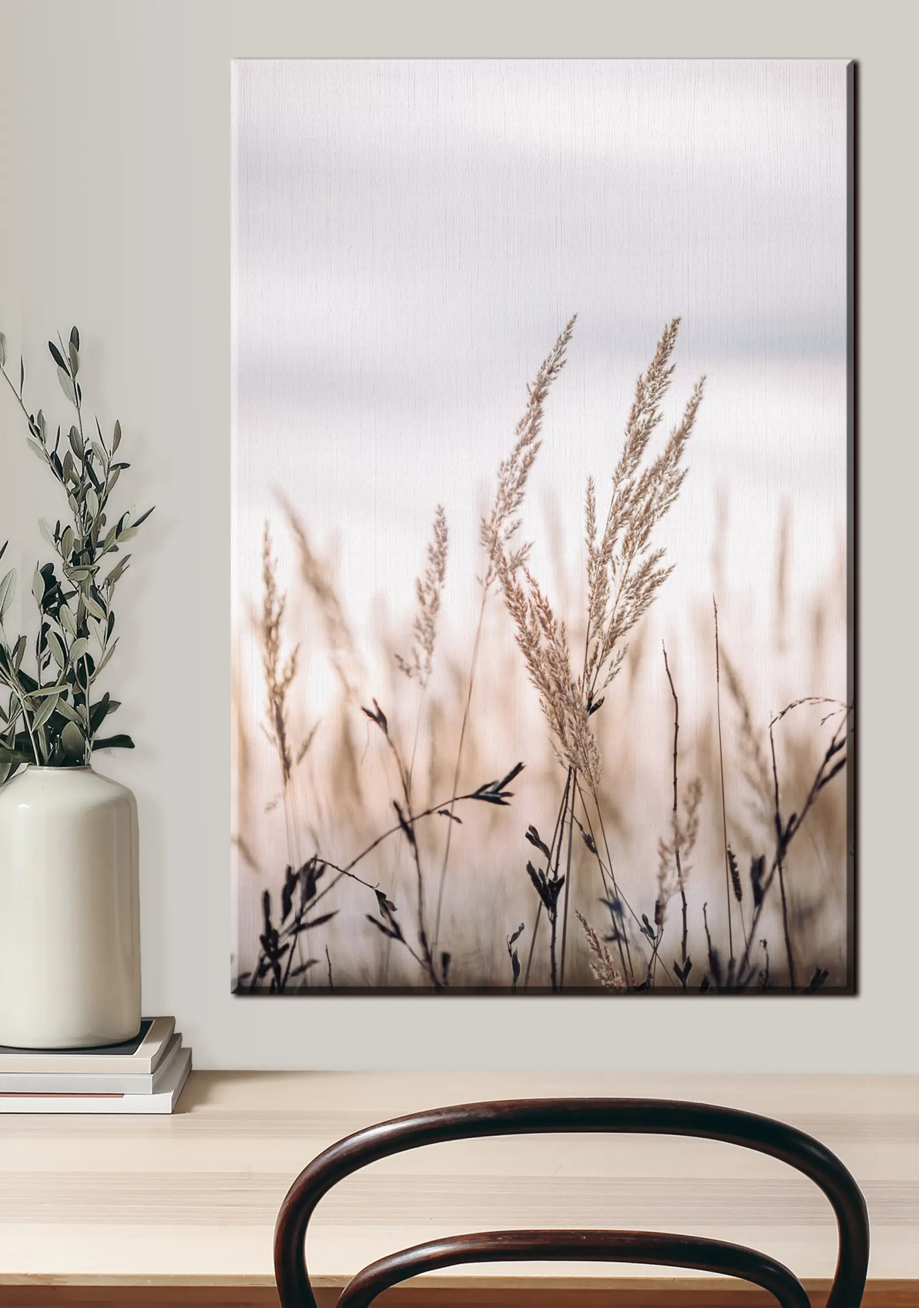 Papier peint Plante, ciel et bois s33070