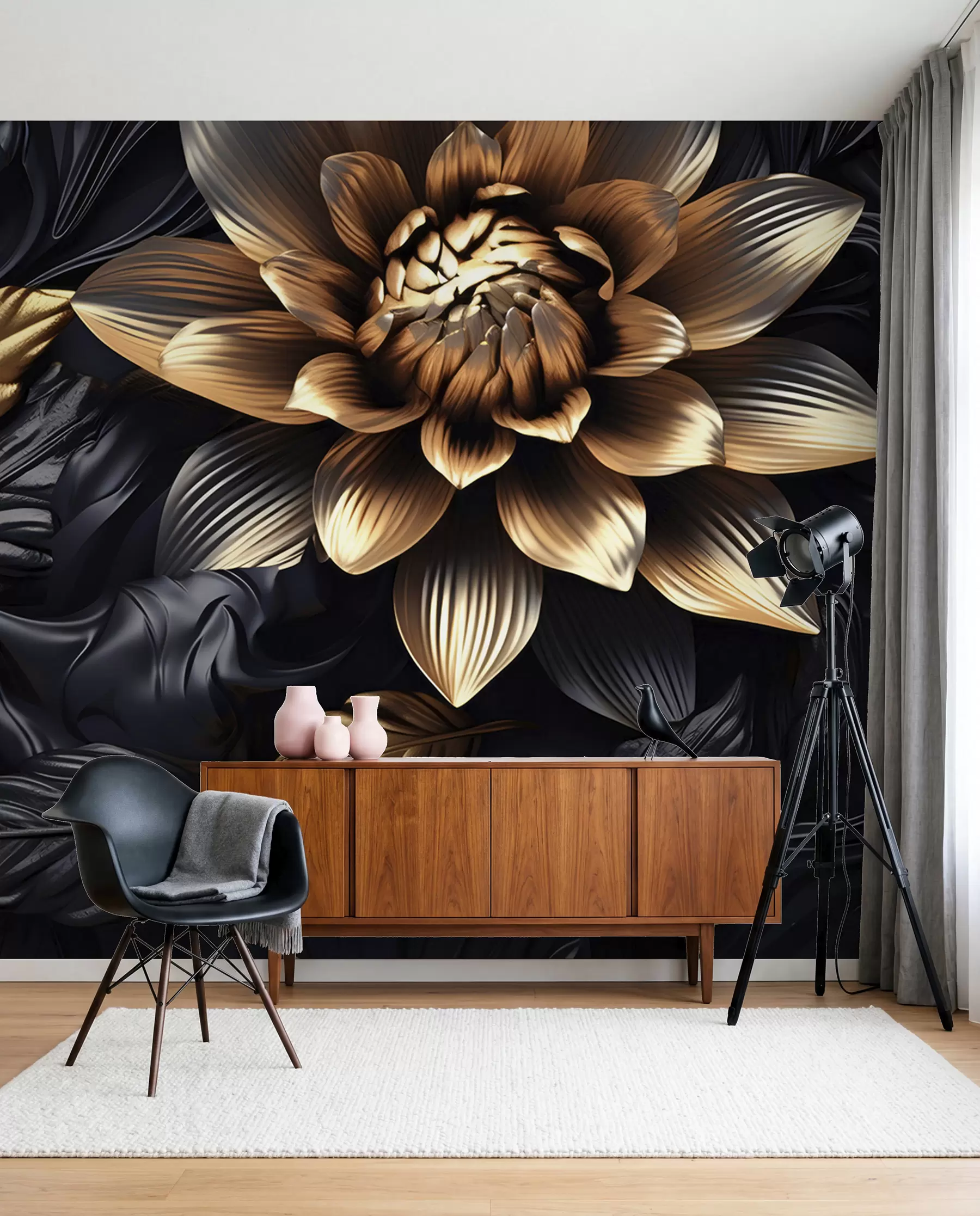 Papier peint Floraison de bronze u95244