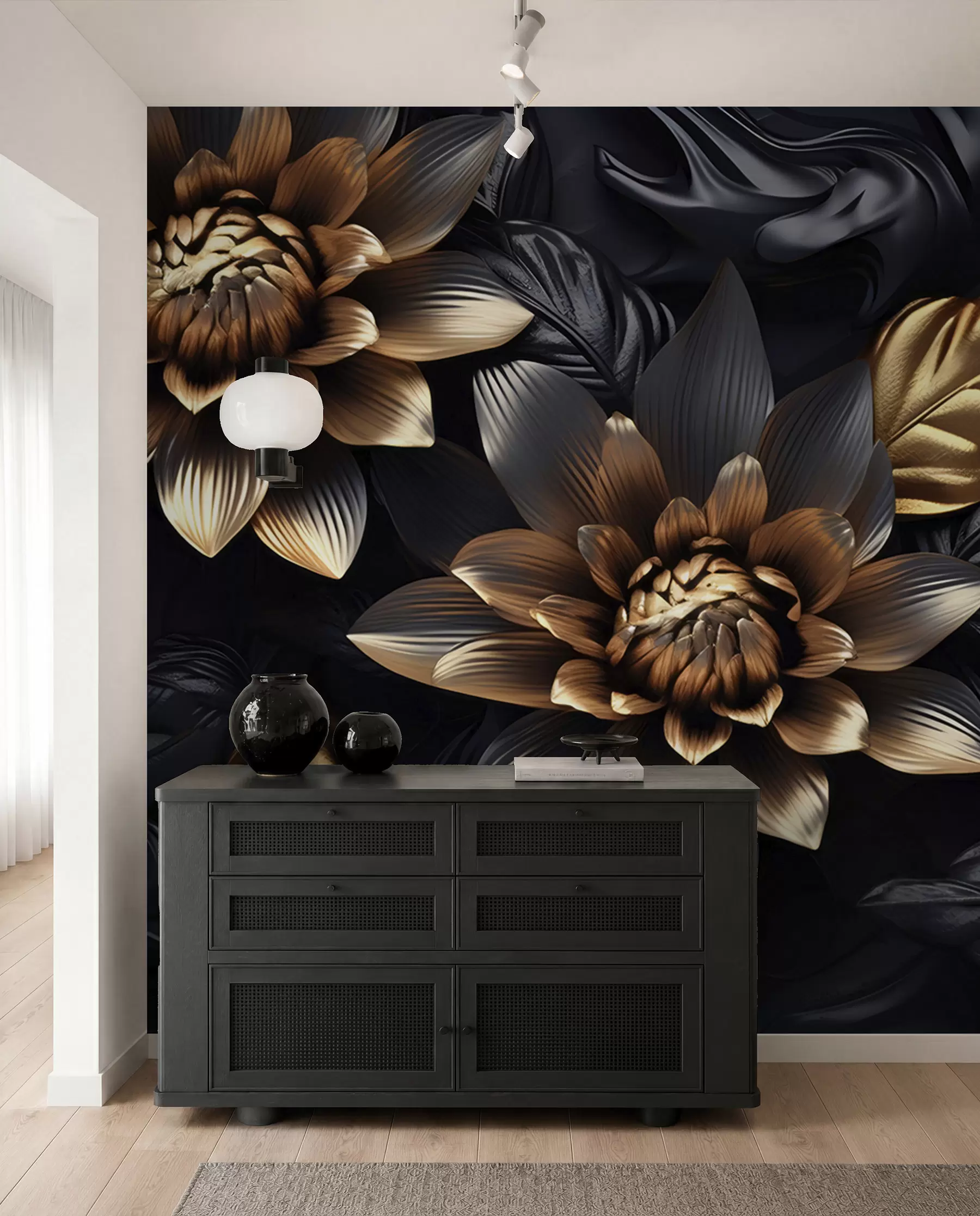 Papier peint Floraison de bronze u95244